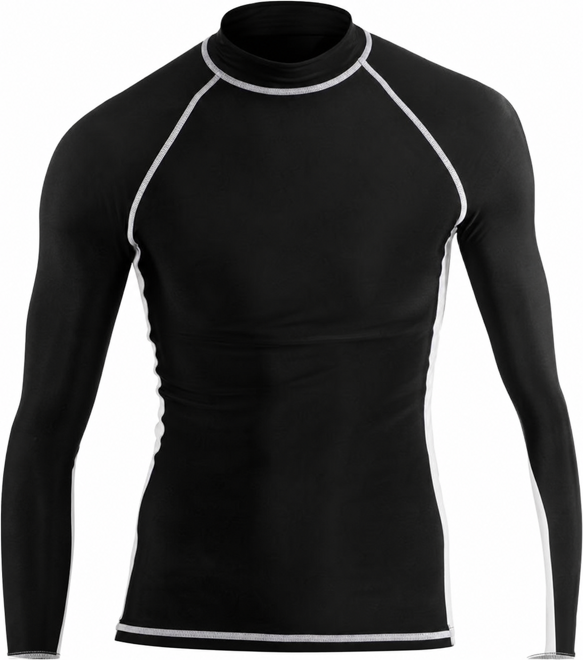 Custom Rashguard Shirt Polyester & Spandex Black